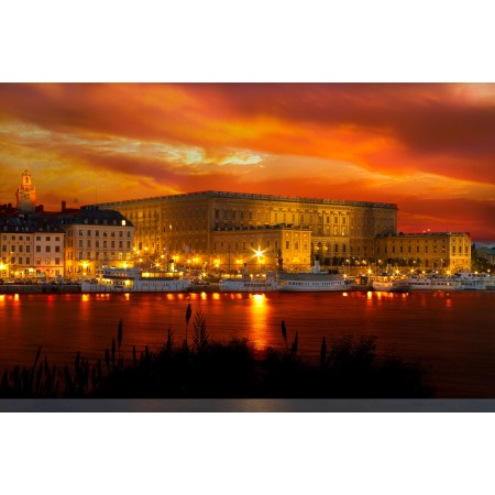 Royal Palace Large Poster Most Beautiful Places in Sweden Art Print Sverige, Stockholm