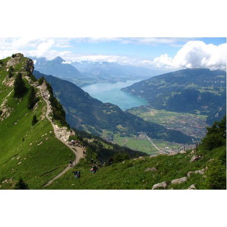 Schynige Platte - Photographic Print Poster Most Beautiful Places in Switzerland Interlaken Thunersee Abendberg and Morgenberghorn, Oberberghorn