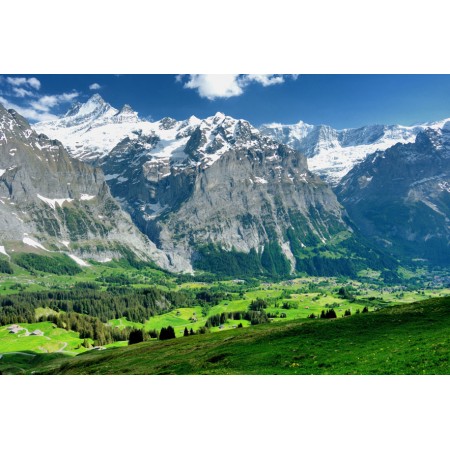 Grindelwald, Photographic PrintPoster Most Beautiful Places in Switzerland