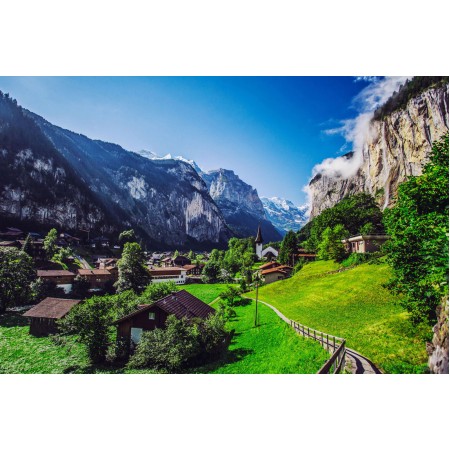 Swiss Alps Photographic PrintPoster Most Beautiful Places in Switzerland