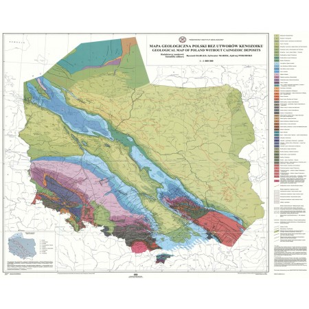 Geological Map 24"x30" Poland Art Print