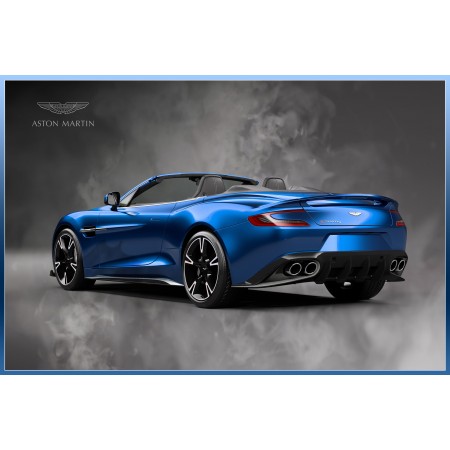 Aston Martin Large Poster Luxury Sports Cars - Super Grand Tourer Vanquish S Volante