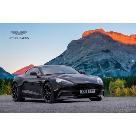Aston Martin Photographic Print Poster Luxury Sports Cars - The naturally aspirated 5.9-liter V-12 under the hood - 2018 Vanquish