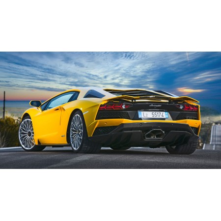 Lamborghini Aventador   Photographic Print Poster - S Roadster Coupe Luxury Spots Cars Photo