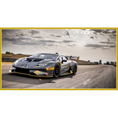 2018 Lamborghini 24"x45" Photographic Print Poster Luxury Spots Cars - Super Trofeo Evo Art Print Photo