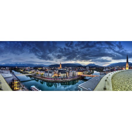 Villach Panorama 24"x63" Photographic Print Poster Most Beautiful Places in Austria 