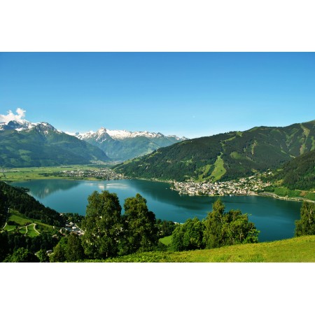 Lake Zell Photographic Print Poster Most Beautiful Places in Austria Zell am See, Art Print 