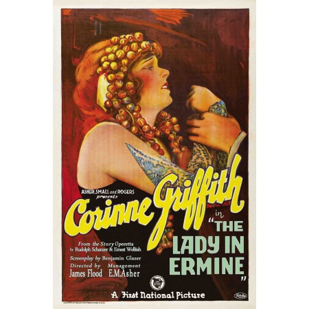 Corine Griffith Art Print Poster The Lady in Ermine