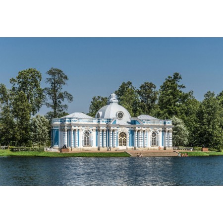 Grot pavilion Art Print Poster. Most Beautiful Places in Russia Tsarskoe Selo
