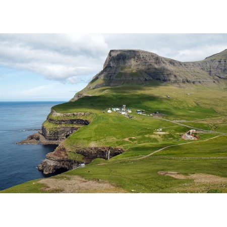 Gasadalur Faroe Islands Art Print Poster Denmark Most Incredible Scenery Photographic Print 