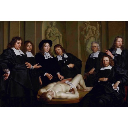 Anatomy of Human Body 24"x16" Poster The anatomical lesson of Professor Frederik Ruysch by Adriaen Backer