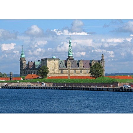 Denmark Most Incredible Scenery Photographic Print Art Print Poster Kronborg from the Ferry