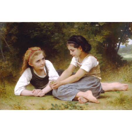 William Adolphe Bouguereau The Nut Gatherers - 1882 Cultural Art Around the World 