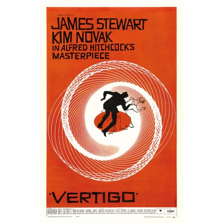 Film Vertigo 24"x16" Art Print Movie Posters from 1920s to present Theatrical poster