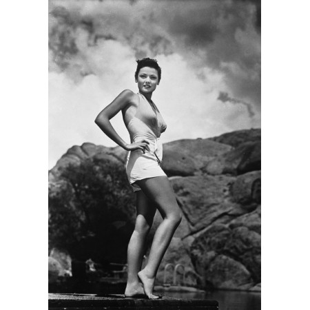 Gene Eliza Tierney Tierney 24"x16" Photographic Print Poster Vintage Photos of Celebrities