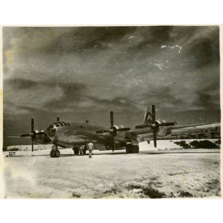 The Enola Gay on Tinian in 1945 24"x30" Photographic Print Poster Atomic Weapon 
