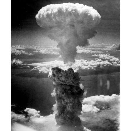 Nagasaki bomb explosion 24"x29" Photographic Print Poster Atomic Weapon 
