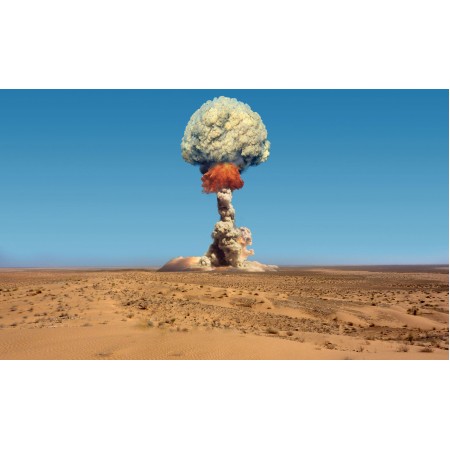 Atomic-Bomb-Explosion, Photographic Print Poster Atomic Weapon test site