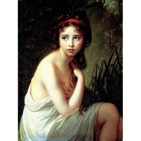 Vigee Lebrun, 24"x18" Art Ptint  Poster European Art  The bather, 1792