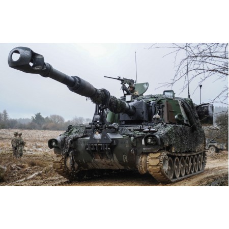 M109A6 Paladin 30"x20" Photographic Print Poster U.S. Military Forces 155mm self-propelled howitzer