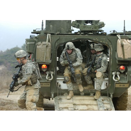 U.S. Military Forces Photographic Print Poster 16"x24" Army soldiers from Alpha Company, 1st Battalion, 27th Infantry