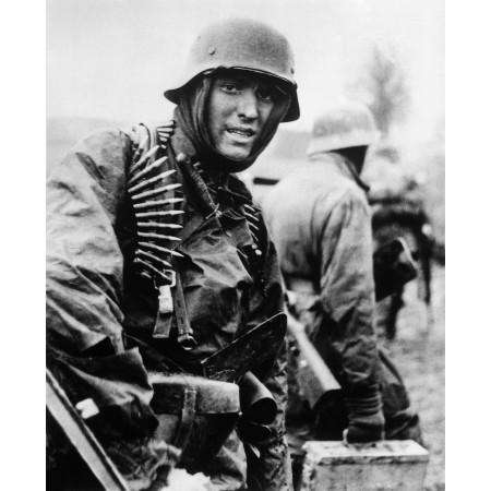 German soldier Ardennes 24"x18" Photographic Print Poster WW2 History 1944