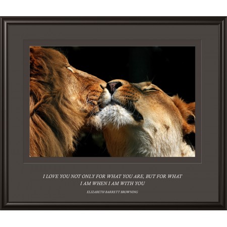 Love Quotes Photographic Print Poster 24"x28" I love you not only for what you are, but for what I am when I am with you
