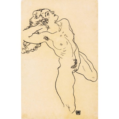 Egon Schiele Poster Liegender Akt Lying act