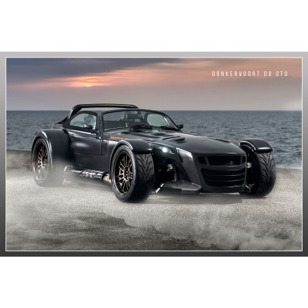 Donkervoort D8 GTO Photographic Print Poster Cars Bare Naked Carbon Edition