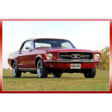 1967 Ford Mustang Photographic Print Poster Vintage Classic Cars Convertible 76A muscle classic