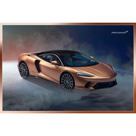 McLaren GT 2019 Large Poster Sports and Luxury Cars 