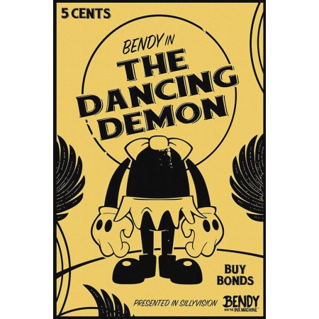24"x36" Dancing Poster - Ballroom Vintage Bendy in The Dancing Demon