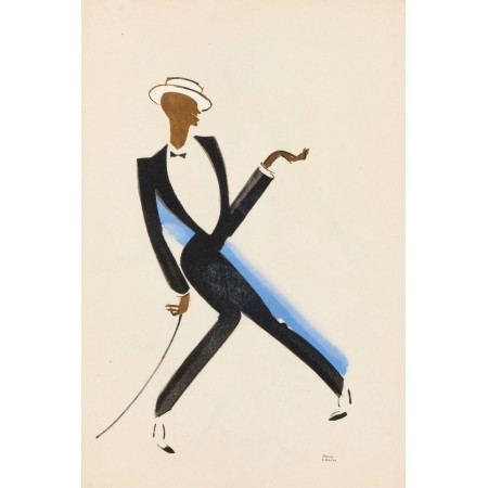 Paul Colin le tumulte noir. Ballroom 24"x36" Vintage Dancing Poster - Art Print
