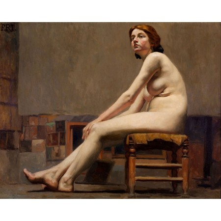 Dario Villares Barbosa 24"x30" Art Print Poster European Art Study of Female Nude
