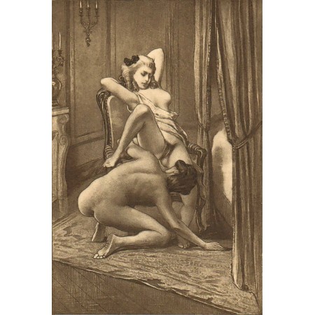 Édouard Henri Avril 24"x16" Fine Art Print Poster Fanny's Beauties Displayed