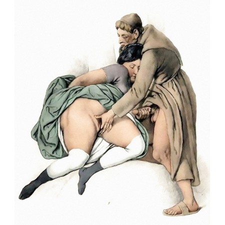 Johann Nepomuk Geiger 14"x18" Fine Art Photo Print Poster Amateur Erotic Drawings three