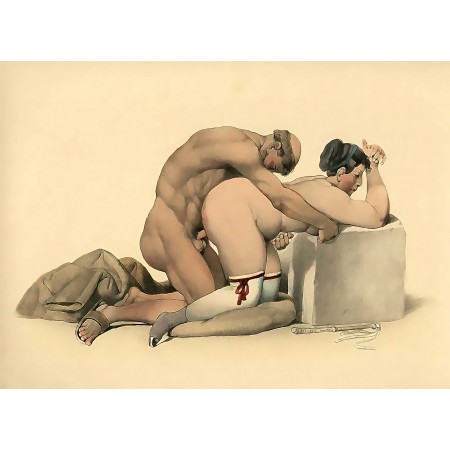 Johann Nepomuk Geiger 24"x18" Fine Art Print Poster Erotic Art Collection Act
