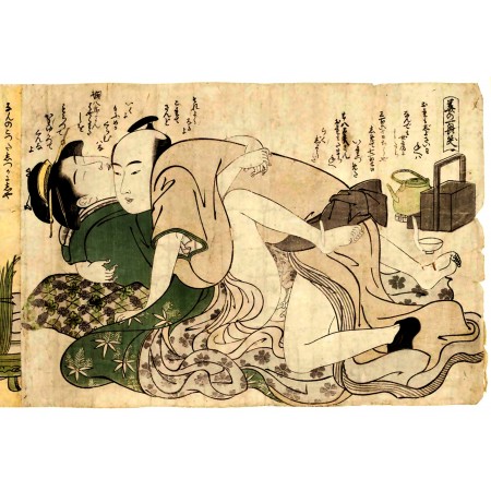 Katsukawa Shuncho 24"x16" Fine Art Poster Erotic scenes