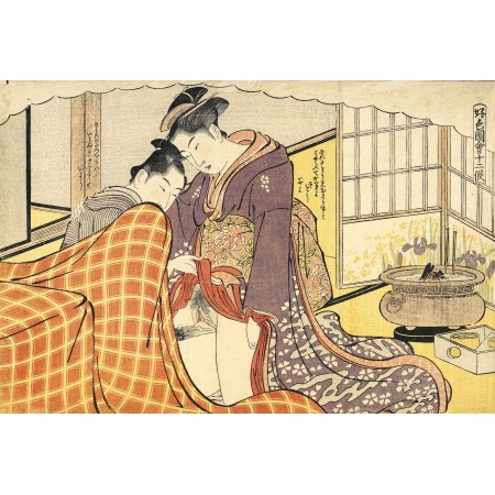 Katsukawa Shuncho Act Erotic Prints for the Twelve Months