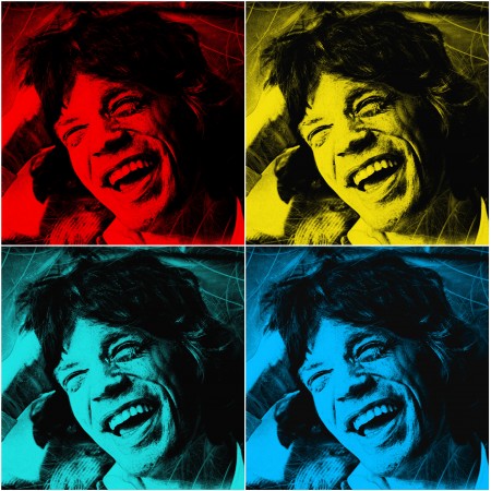 Iconic Rock & Roll Legends Mick Jagger Rolling Stones 24"x24" Photographic Art Print Poster