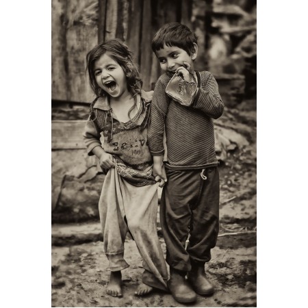 Pure and Innocent Children smiling 24"x16" Photographic Print Poster