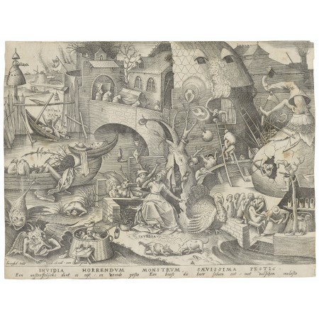 30x24in Poster Envy (Invidia) from The Seven Deadly Sins Pieter Bruegel
