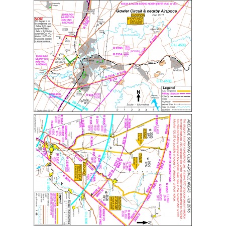 24"x34 Photographic Quality Poster :: Resource Map - Pilot Resources Adelaide Soaring Club