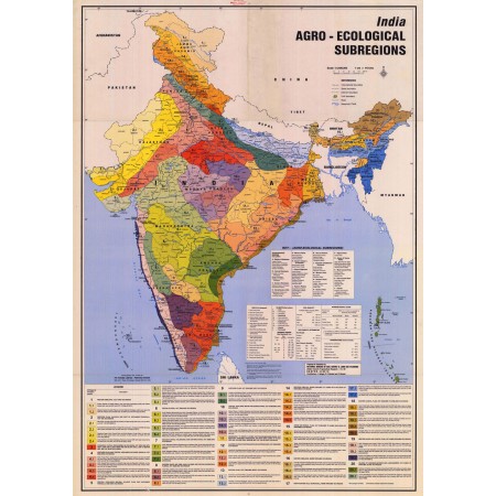 India Agro-Ecological Subregions 24"x34" Poster World Maps 