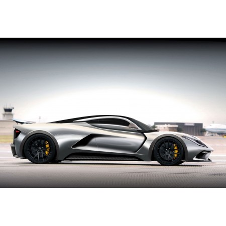 Hennessey Venom F5 Photographic Print Poster Sports Cars, white side view Art Print creative photo