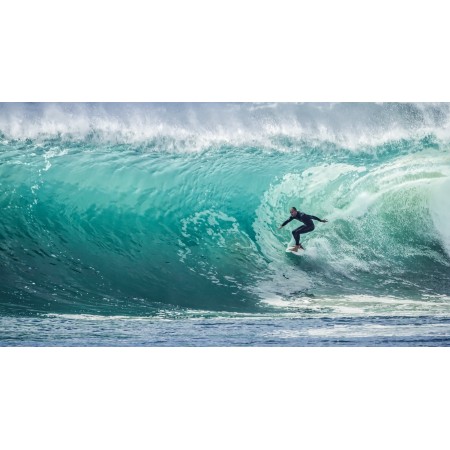 44"x24" Photographic Print Poster Wave Surfer Sport Sea Surf Water Ocean Surfing