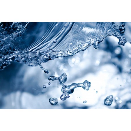 36"x24" Photographic Print Poster Splashing Splash Aqua Water Pouring Clear Droplet