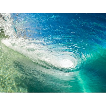 31x24 in Photographic Print Poster Beach Wave Ocean Outdoors Sea Splash Surf