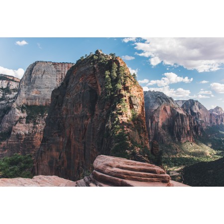 36"x24" Photographic Print Poster Canyon Zion national park Cliff Geology Landscape