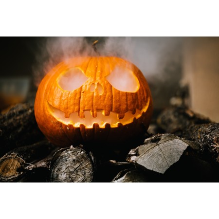 36x24 in Photographic Print Poster Halloween Spooky Jack-o-lantern Pumpkin Autumn